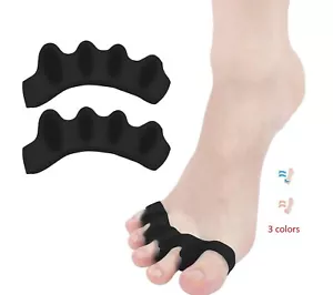 1 Pair (2PC) Bunion Toe Separators Toe Spacers for Feet Women and Men Hammer Toe - Picture 1 of 21
