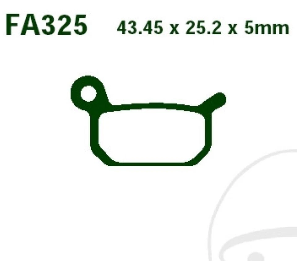 EBC Garnitures De Frein FA325R pour Ktm SX 50 65 Mini Adventure 50 Husqvarna Cr Foto 1 de 1