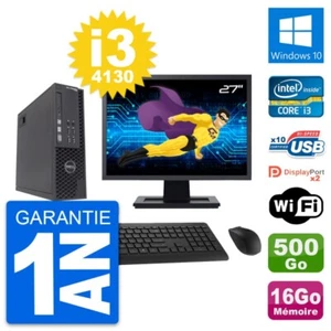 PC DELL T1700 SFF Bildschirm 27 " Intel i3-4130 RAM 16Go Scheibe 500Go Windows - Bild 1 von 7