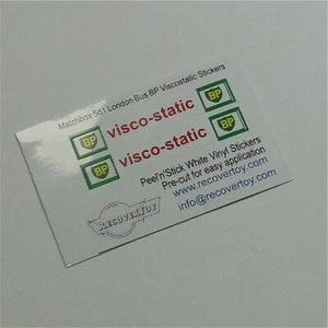 Matchbox Lesney 5d2 London Bus BP Visco-static Sticker Set - Picture 1 of 3