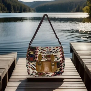 EarthBound Trading Co. Aztec Boho Chic Crossbody Messenger Bag - Picture 1 of 12