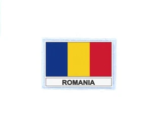Patch Aufnäher Aufnäher Thermo bedruckt Flagge Ro Rumänien - Bild 1 von 1