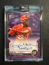 🛑2022 TOPPS NOW ROAD TO OPENING DAY JUAN SOTO NATIONALS ON-CARD AUTO 05/25 🔥