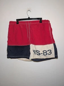 Pantalones Cortos de Vela Forrados en Bloque de Color De Colección Años 90 Nautica Para Hombres L Desteñidos - Imagen 1 de 11