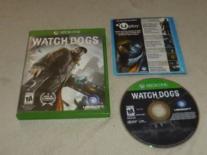 XBOX ONE GAME DISC WATCH DOGS W CASE & PAPERWORK UBISOFT MICROSOFT - Picture 1 of 1