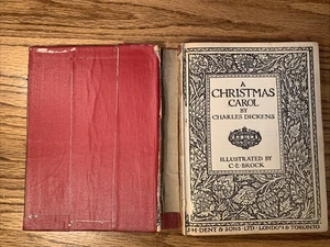 Weihnachtslied von Charles Dickens illustriert von C.E. Brock (1925, Hardcover) - Bild 1 von 11