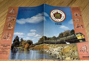 1959 CANADIAN NATIONAL RAILWAYS MAPLE LEAF PACKAGE TOURS from Chicago - Picture 1 of 20
