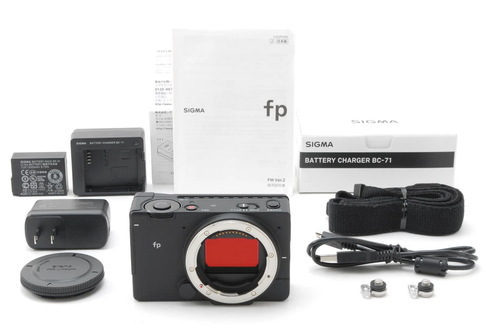 MINT [US Duty Included] Sigma fp 24.6MP Body Only Mirrorless Camera Black Japan - Image 1 of 4
