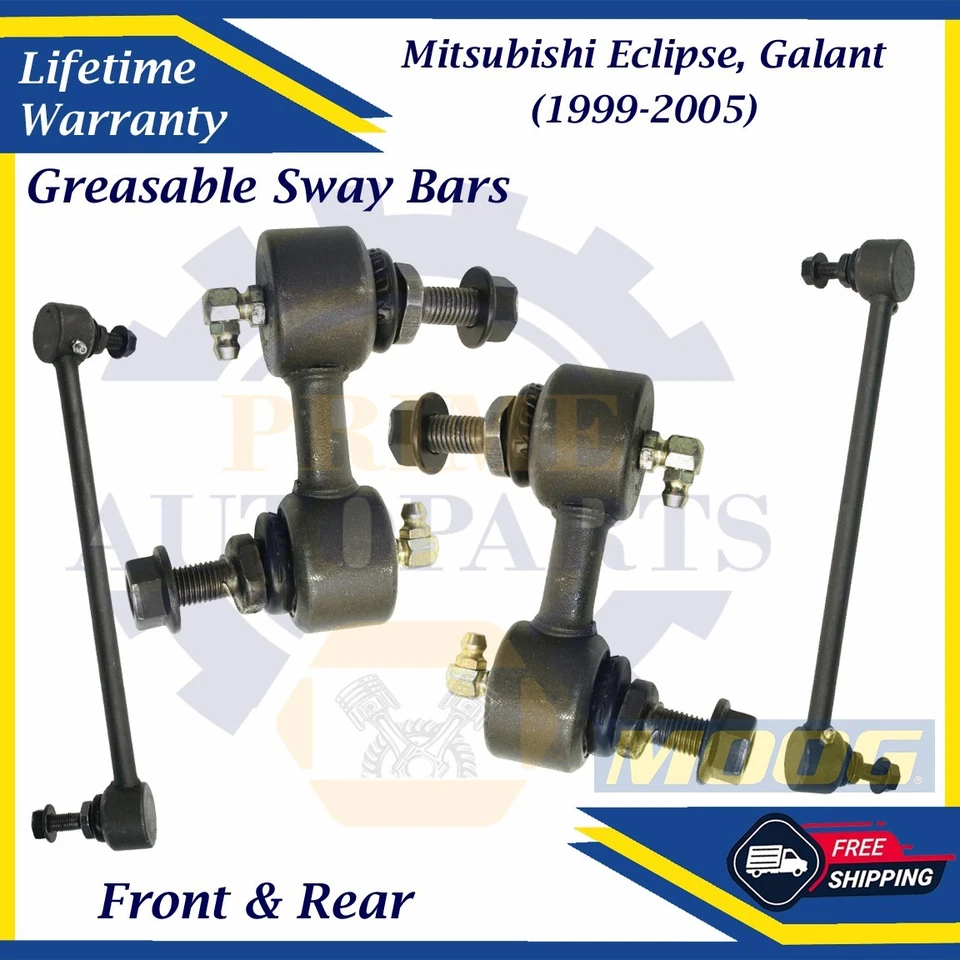 Links de barra oscilante dianteira e traseira MOOG OEM para 1999-2005 Mitsubishi Eclipse/Galant - Imagem 1 de 4