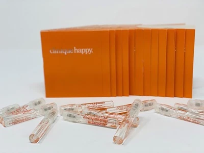 6 frascos en aerosol de perfume Clinique Happy Women .05 oz con tarjetas nuevos auténticos frescos Foto 1 de 2