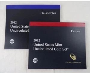 2012 Clad P and D  U.S. Mint sets Original Packaging OGP COA 28 coins - Picture 1 of 3