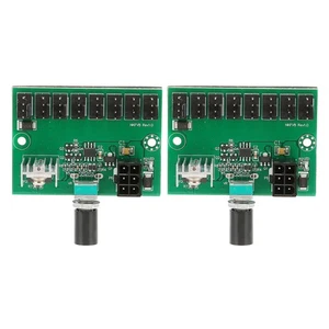 2x 4 Pin Fan Adapter 12V 2 Pin 3 Pin 4 Pin 8 Way 6Pin Power Supply Plug And NEW - Afbeelding 1 van 12