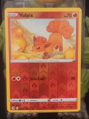 Vulpix (28) Reverse Holo Common SWSH08: Fusion Strike 028/264 NM - Image 1 of 2