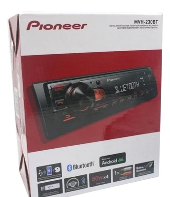 Pioneer MVH-230bt Mechless Media Player with Bluetooth USB AUX FLAC WMA Android - Image 1 of 2