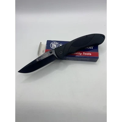 Smith and Wesson SWA25 ExtremeOps Black Folding Pocket Knife - Image 1 of 4
