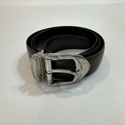 路易威登男式棕色腰带 95/38 巴黎法国 CT0054 — 第 1/4 张图片