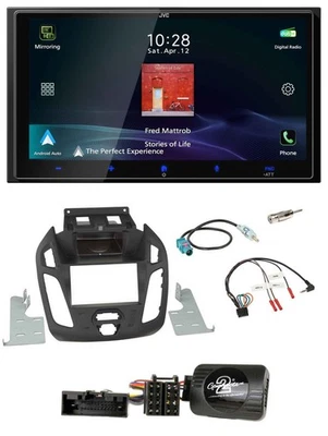 JVC USB Bluetooth 2DIN DAB Lenkrad Autoradio für Ford Transit Connect 2013-2018 - Bild 1 von 4