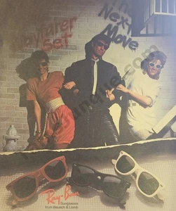 1985 Ray Ban Sunglasses Bausch Lomb Old Vintage PRINT AD Decor Idea! (4477) - Picture 1 of 1