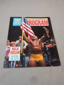 WWF WORLD WRESTLING FEDERATION PROGRAM #191 (1991) HULK HOGAN ULTIMATE WARRIOR  - Picture 1 of 7
