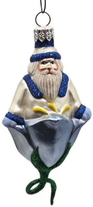 Patricia Breen Bluebell Perla Santa Azul Flor Primavera Árbol de Navidad Adorno - Imagen 1 de 11