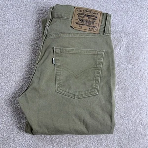 Levis 530 Pants Mens 29x34 *28x28.5* Straight Leg Green White Tab Made Italy - Picture 1 of 11