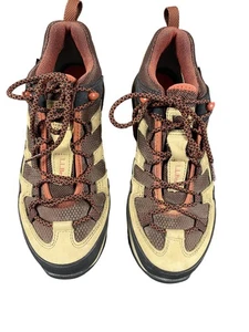 L.L.Bean Hiking Shoes Mens Size 9 Brown Tan Gore-Tex Waterproof Trail Low Top - Picture 1 of 13