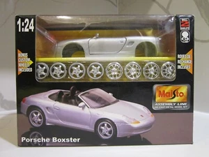 Maisto PORSCHE BOXSTER 1:24 Metal Body Model Kit Assembly Line Custom OPEN BOX - Picture 1 of 2