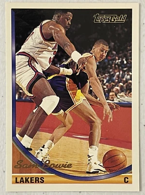 1993-94 Topps Gold Basketball Card #318 Sam Bowie Los Angeles Lakers - Image 1 of 2