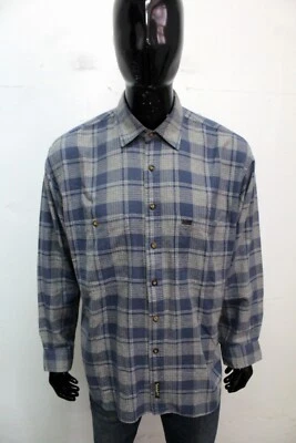 Timberland Hombre Talla L Camisa Camisola Camisa Manga Larga Algodón Multicolor - Imagen 1 de 4