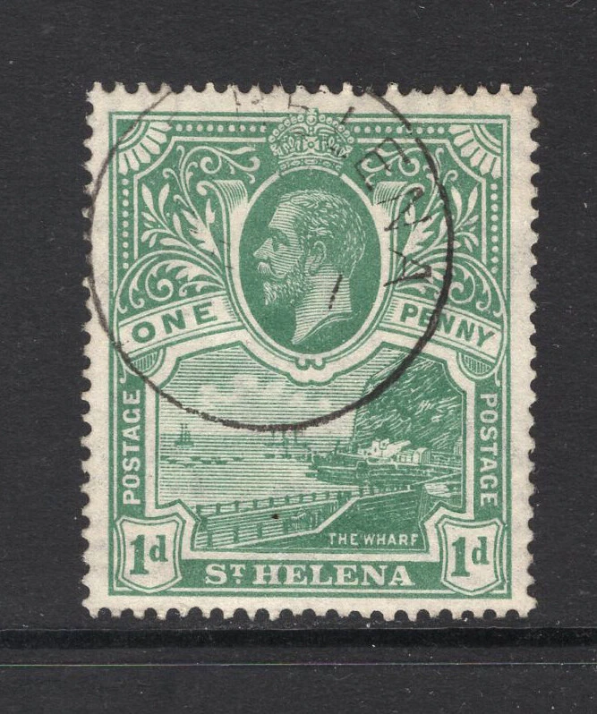M25989 Santa Elena 1922 SG89 KGV: 1d verde FU, gato 60€ Foto 1 de 1
