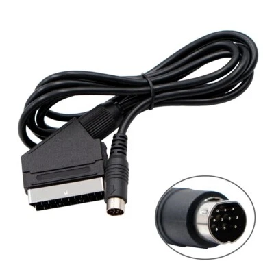 Sega Saturn RGB Scart Cable TV Lead Stereo Sound Audio Video - Image 1 of 3