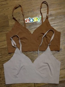 2 PIEZAS Mujer Talla M Sujetador Deportivo de Compresión Inalámbrica Quemado Naranja Topo Nuevo - Imagen 1 de 5