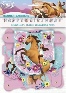 amscan Unique 79219 Spirit Riding Free Jointed Party Banner Large, 1 Ct. 6' - Picture 1 of 1
