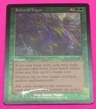 FORCE OF VIGOR - MTG Modern Horizons 2 / MH2 - ETCHED FOIL RETRO BORDER