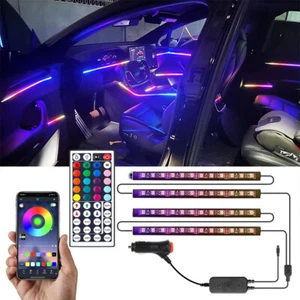 4x RGB 72 LED Interior Floor Light Strip Bluetooth APP For Mazda 2 3 6 CX-3 CX-5 - Picture 1 of 13