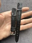 Vintage Watch Strap 18 mm Lizard Leather Nos Open Ended Made In Italy