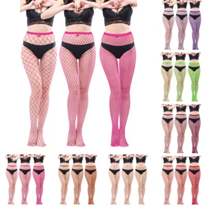 Calze Sexy A Rete Da Donna Strette A Rete Larga A Vita Alta ☆ - Foto 1 di 33