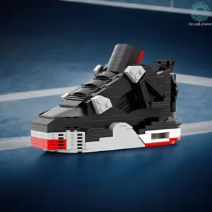 Air Jordan 4 "Bred" Sneakerbricks Sneakerhead 3D Juguetes de Construcción - Imagen 1 de 10