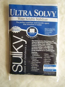 Ultra Solvy Water Soluble Stabilizer Sulky 19.5" x  36"  408-01 - Picture 1 of 1