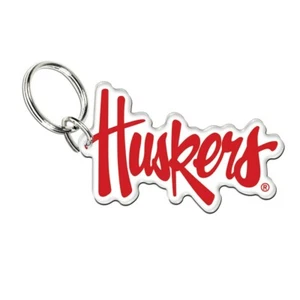 NEBRASKA CORNHUSKERS PREMIUM ACRYLIC KEY RING NEW WINCRAFT 🌽 - Picture 1 of 1