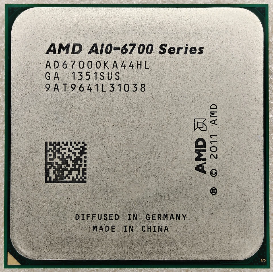 AMD AD6700OKA44HL A10-6700 3.7GHz (4.3GHz Turbo) Socket FM2 Quad-Core APU CPU - Image 1 of 2