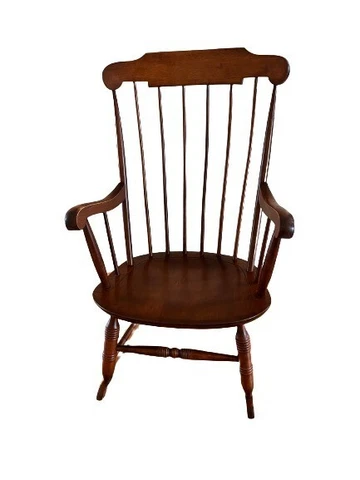 Nichols & Stone Co. Maple Wood Rocking Retro Chair Cover