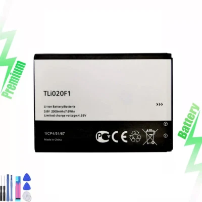 Bateria de substituição TLi020F1 TLi020F2 para Tracfone Alcatel Raven A574BL - Imagem 1 de 4