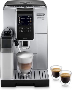 De'Longhi Dinamica Plus Perfetto ECAM370.85.SB, Coffee Bean Machine Silver/Black