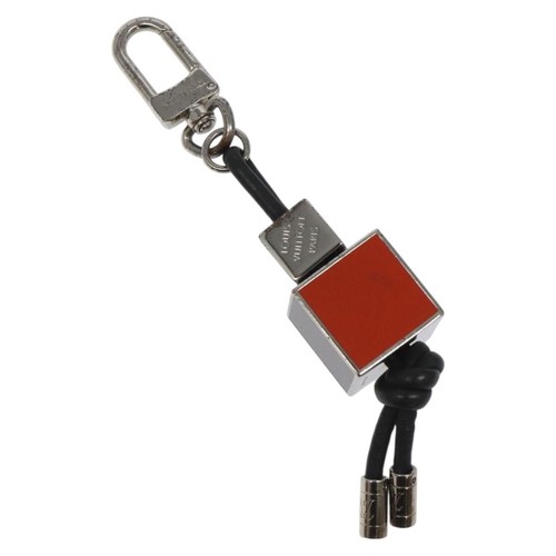 LOUIS VUITTON（LV） LOUIS VUITTON Porte Cles ciondolo tricubo metallo argento M67140 LV originale bs23713