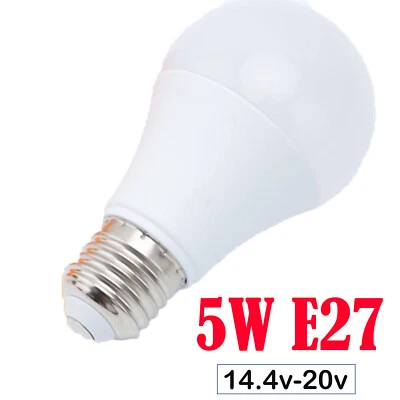 5W LED E27 Energy Saving Light Bulb Lamp Emergency Lights E27 Bulb Only - Image 1 of 2