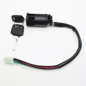 Interruptor de cañón con llave de encendido de 4 cables 50cc 110cc 125cc 150cc PIT cuatro bicicletas de tierra ATV - Imagen 1 de 5