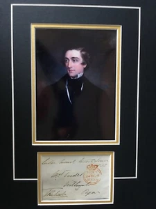 SIDNEY HERBERT - ASSOCIATED WITH FLORENCE NIGHTINGALE - SIGNED COLOUR DISPLAY - Foto 1 di 1