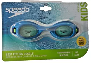 Speedo Kids Glide with Comfort Bungee Strap Best Fitting Goggle ~ Age 3-6 ~ New - Picture 1 of 2