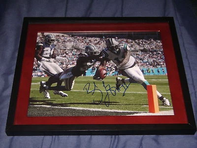 Brandon LaFell Carolina Panthers Signed 11x14 Framed Photo LSU Tigers - Image 1 of 2